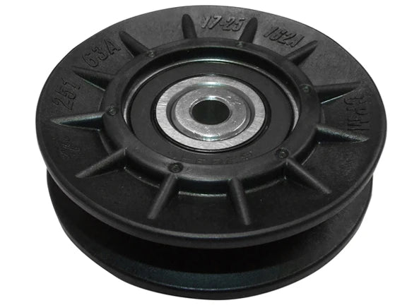 Idler Pulley V Fits John Deere Sabre, GX Series Riders, LT, LTX Lawn Tractors (Dia: 73mm H: 24mm Center Hole: 8mm)