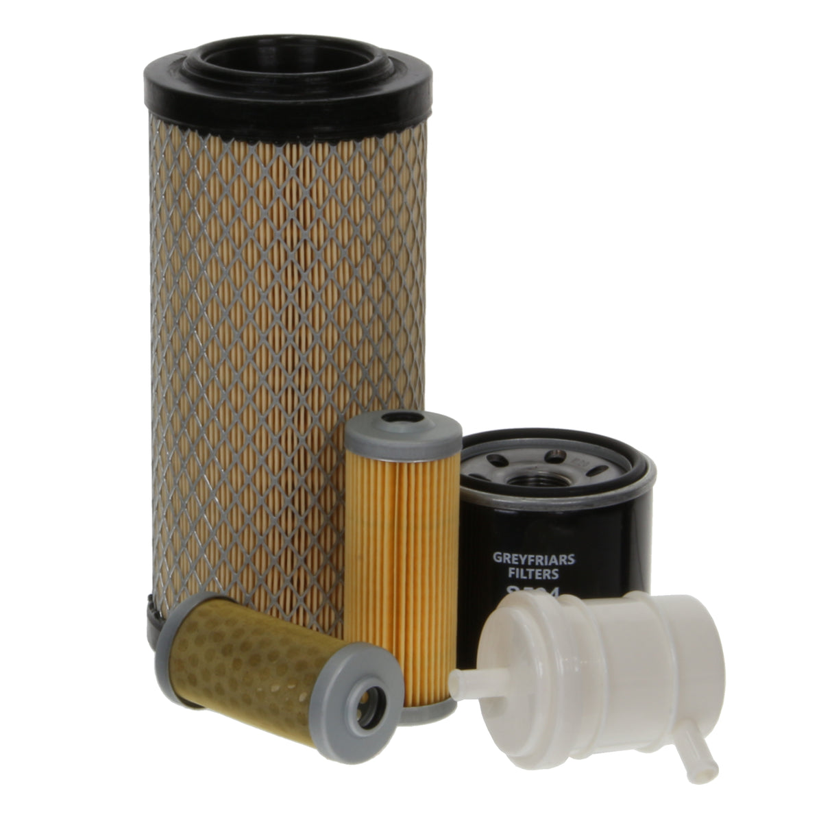 Filter Service Kit for Komatsu PC 20 MR-2 Mini Excavator | Engine: Komatsu 3D76E | Years: 1/2006 Onwards