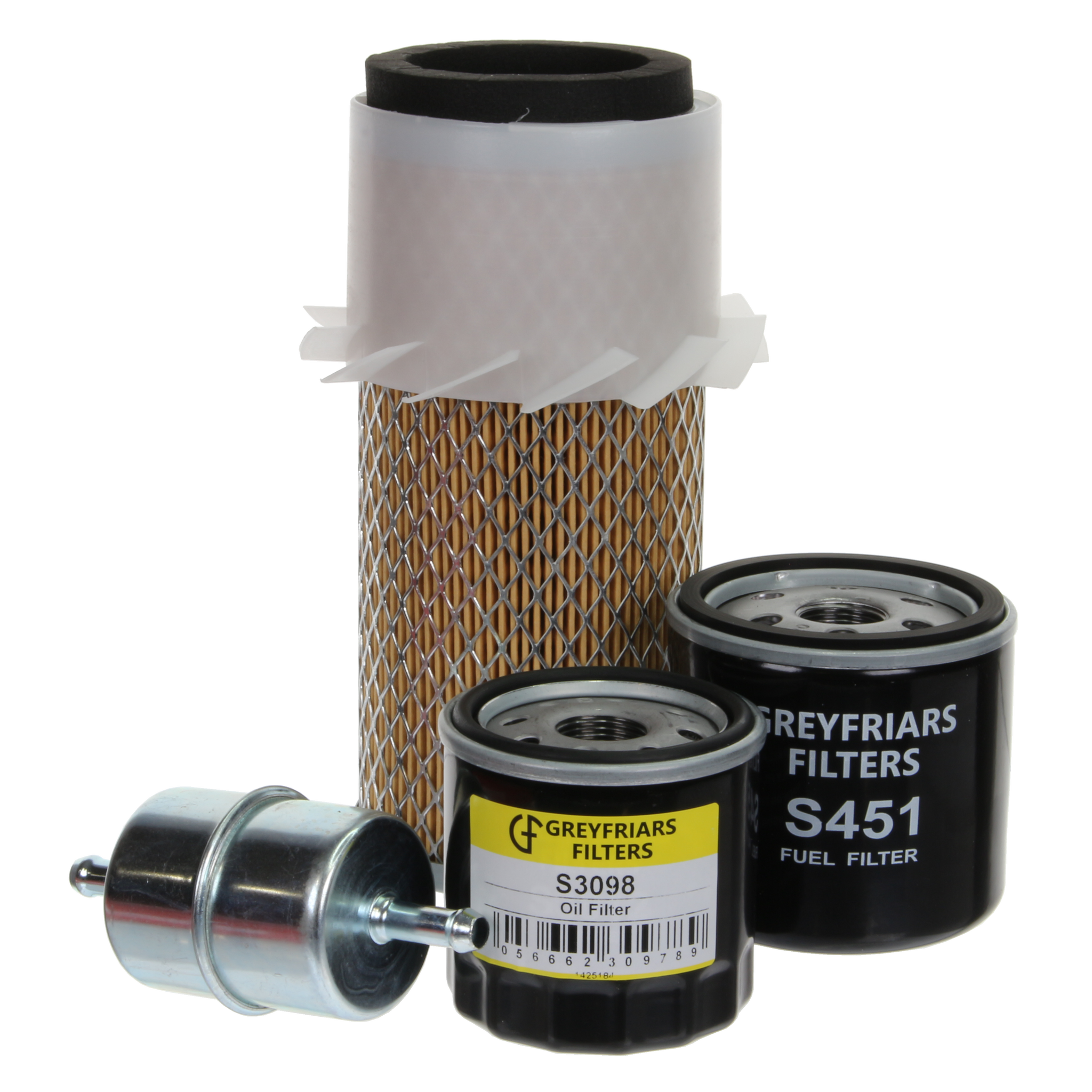 Filter Service Kit for Kubota KH 31 Mini Excavator | Engine
