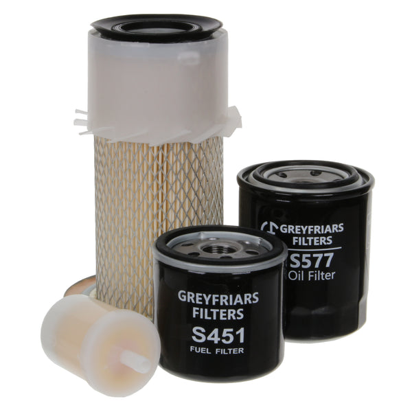 Filter Service Kit for Kubota KX 41 Mini Excavator | Engine: Kubota D 1105 BH Diesel