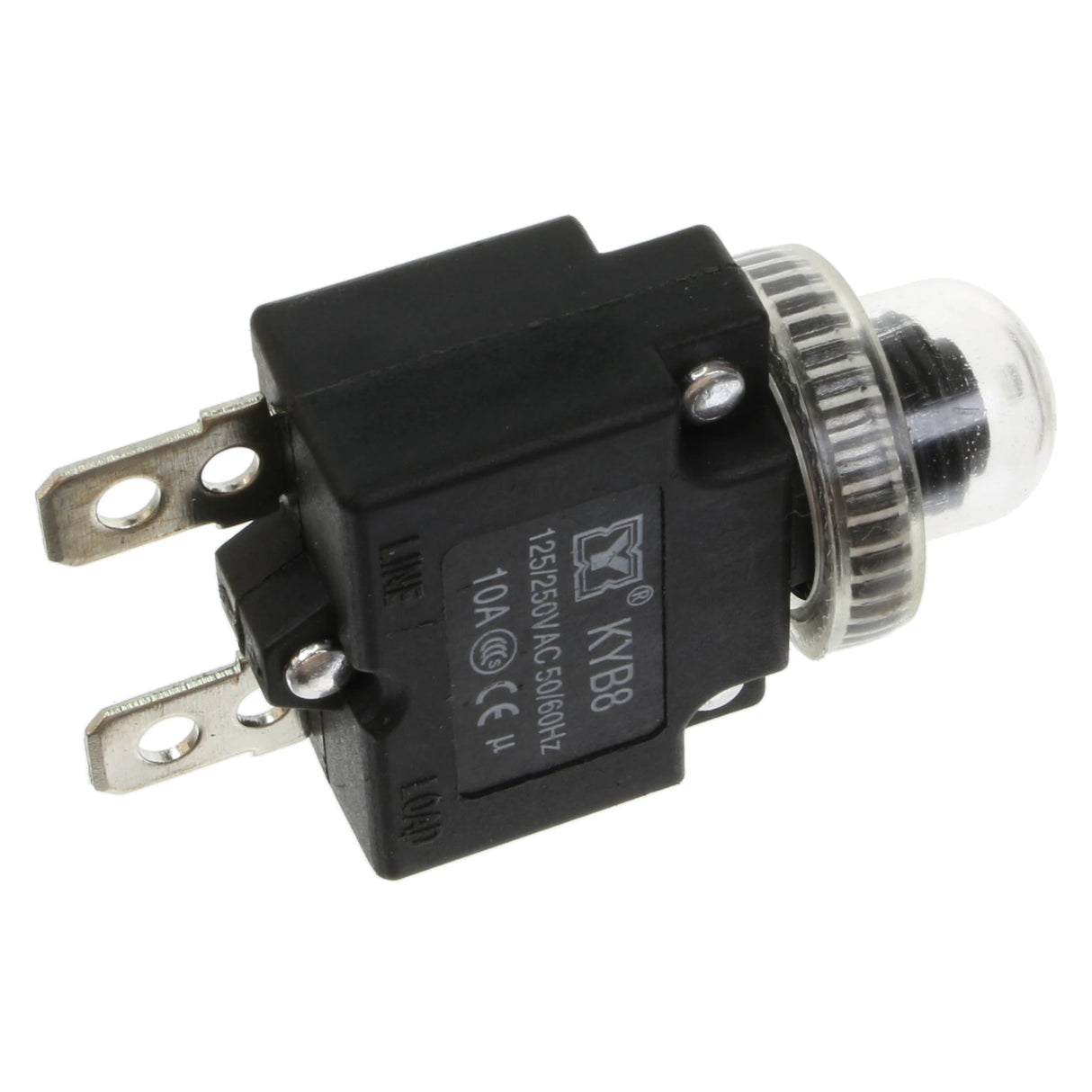 10A Circuit Breaker Thermal Overload Switch (125V / 250V)