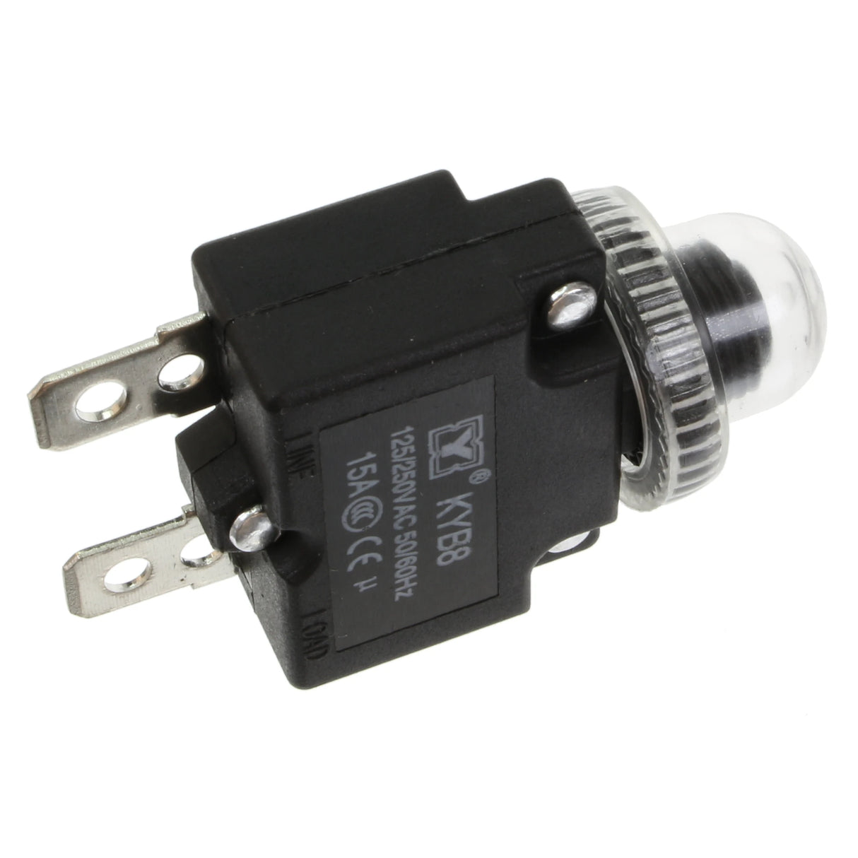15A Circuit Breaker Thermal Overload Switch (125V / 250V)