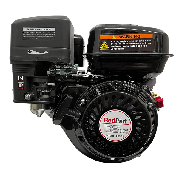 RedPart RP135-P Engine 3.5HP - 4.0HP | Replaces Honda GX120 | 3/4" (19mm) Parallel Shaft | Recoil Start