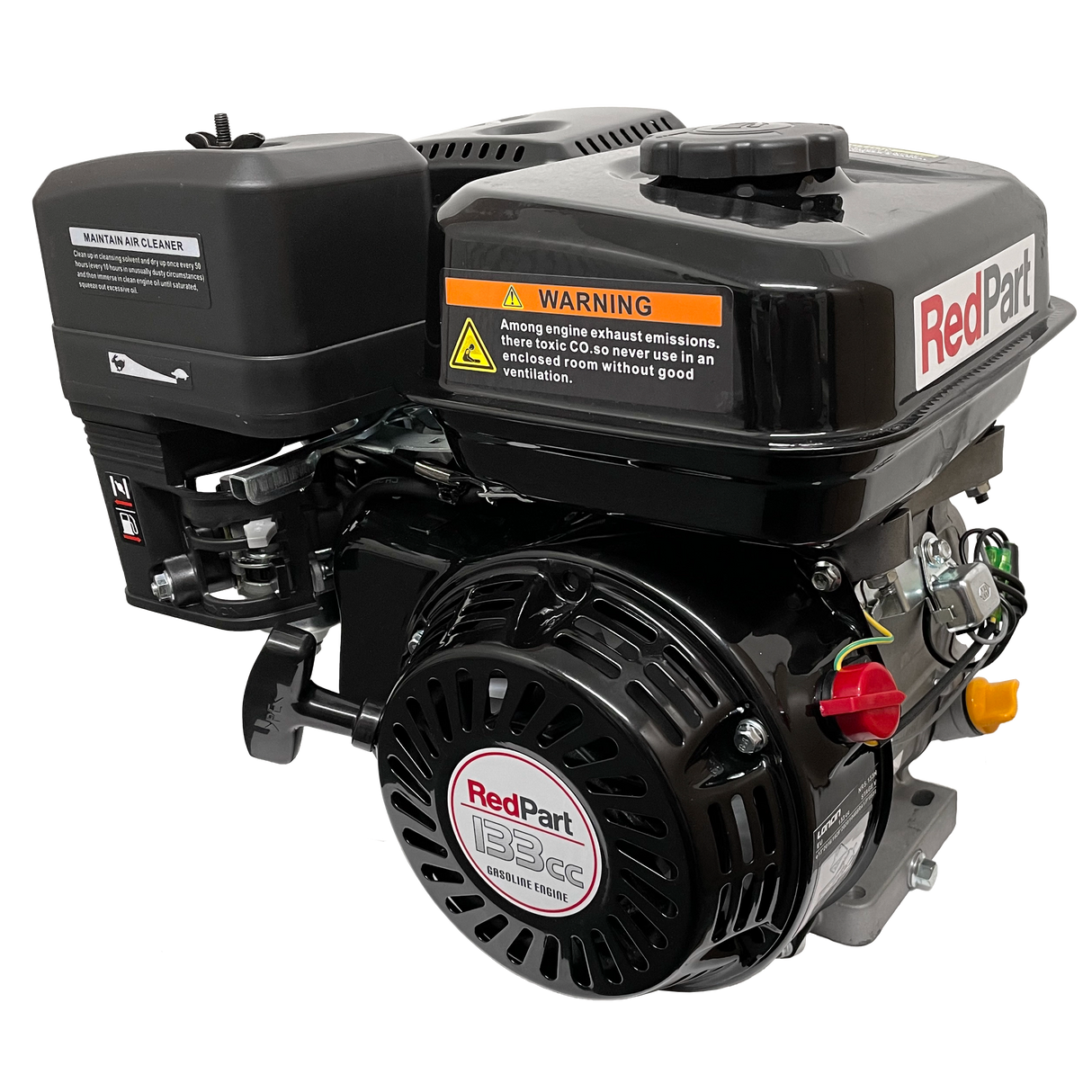 RedPart G120 Engine, 3.5HP - 4.0HP, 3/4" (19mm) Parallel Shaft, Recoil Start