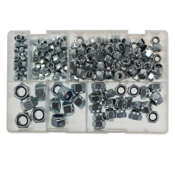 Metric Nylon Insert Nuts 5-14mm 400pc