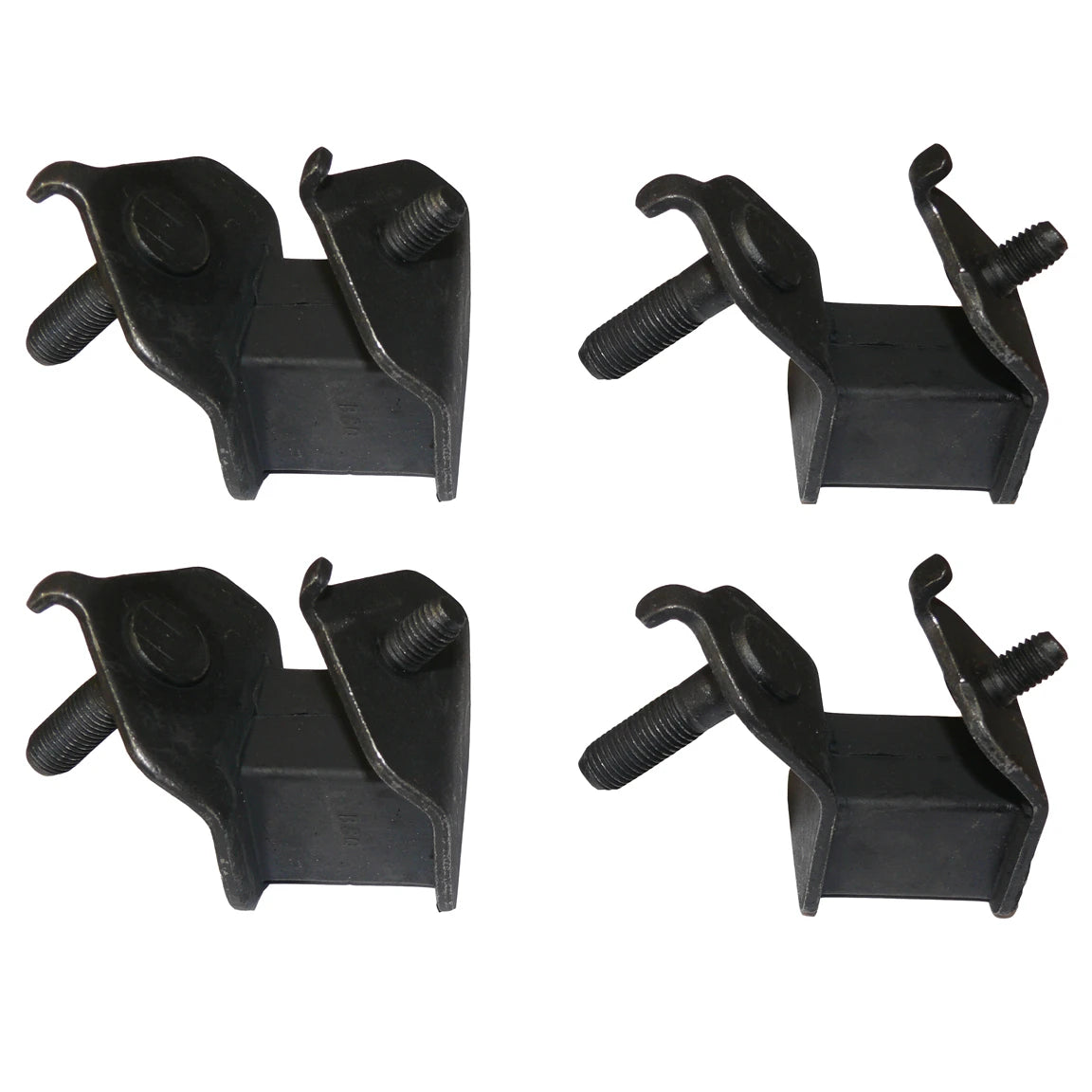5.0KW Petrol Generator Mounting Set - 4pc fits Honda GX340 GX390 (2 big, 2 small) Height=32mm, Stud=10mm x 37mm, Stud=8mm x 15mm