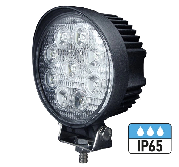 VisionRed IP65 LED Worklamp (Round 27 Watt)