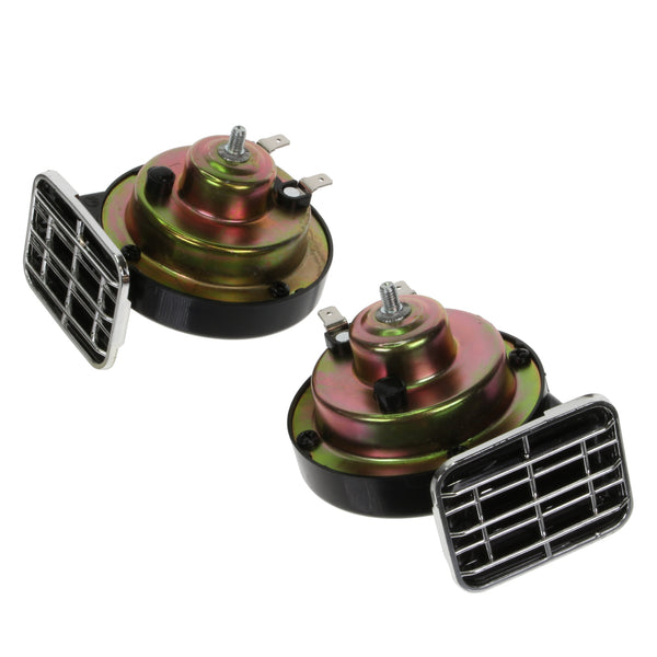 12V High Note Single/Twin Terminal Electromagnetic Horn with fitting Kit and Mounting Bracket