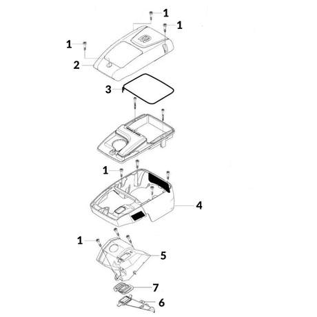 Husqvarna K760 Part Diagram - Cylinder Cover