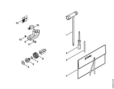 Stihl TS410 Parts Diagram - Tools & Extras