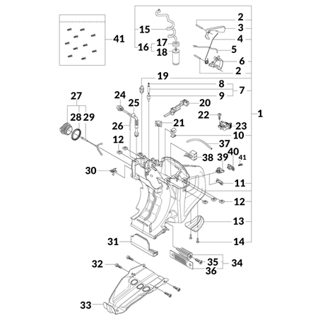 Husqvarna K760 Part Diagram - Fuel Tank