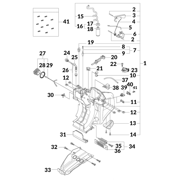 Husqvarna K760 Part Diagram - Fuel Tank