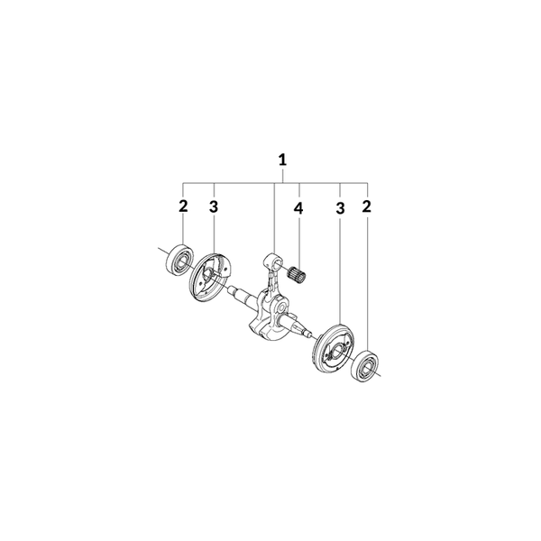 Husqvarna K760 Part Diagram - Crankshaft Assembly