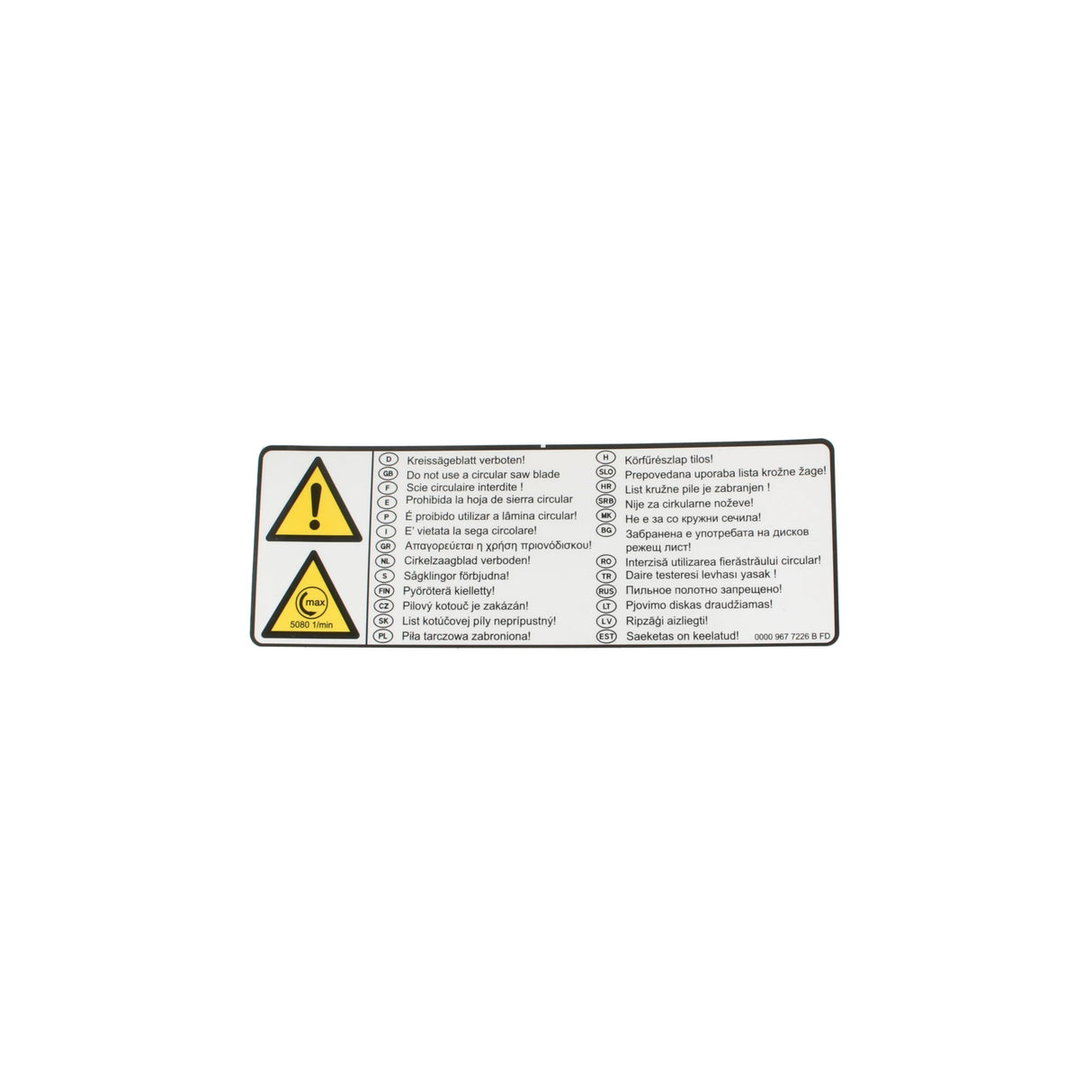 Warning Pictogram