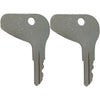 2 x H32412 Ignition Keys For Kubota, Case, Cadet, Mahindra, & some Mitsubishi thumbnail 1