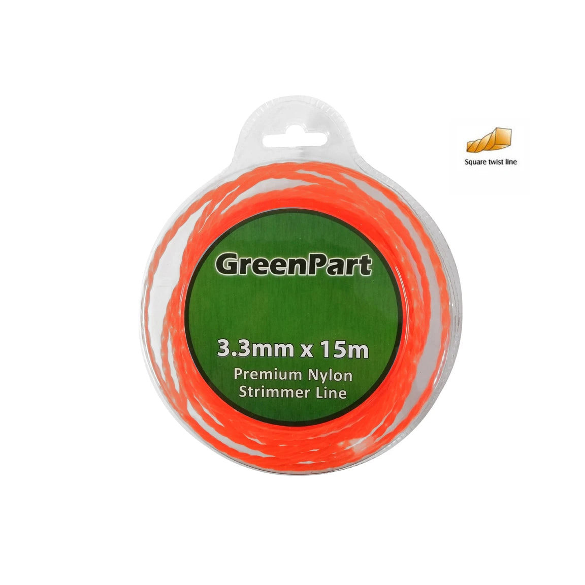 3.3mm x 15M Strimmer Line - Twisted