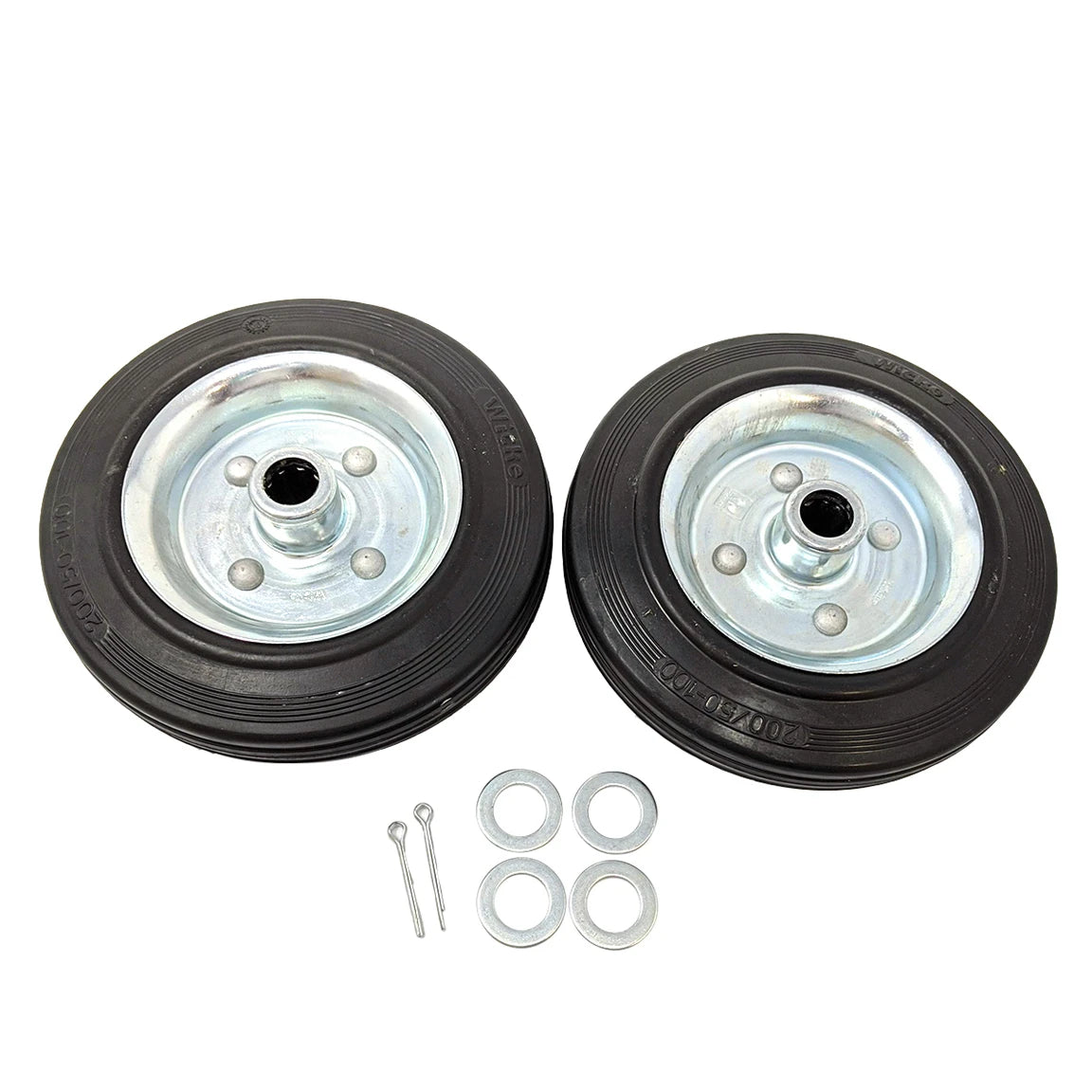 Genuine Clipper Rear Wheel Kit Fits Clipper C71, CS451 Floor Saws (Set of 2)