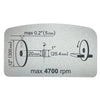 Genuine Husqvarna K760 Blade Guard Decal thumbnail 1