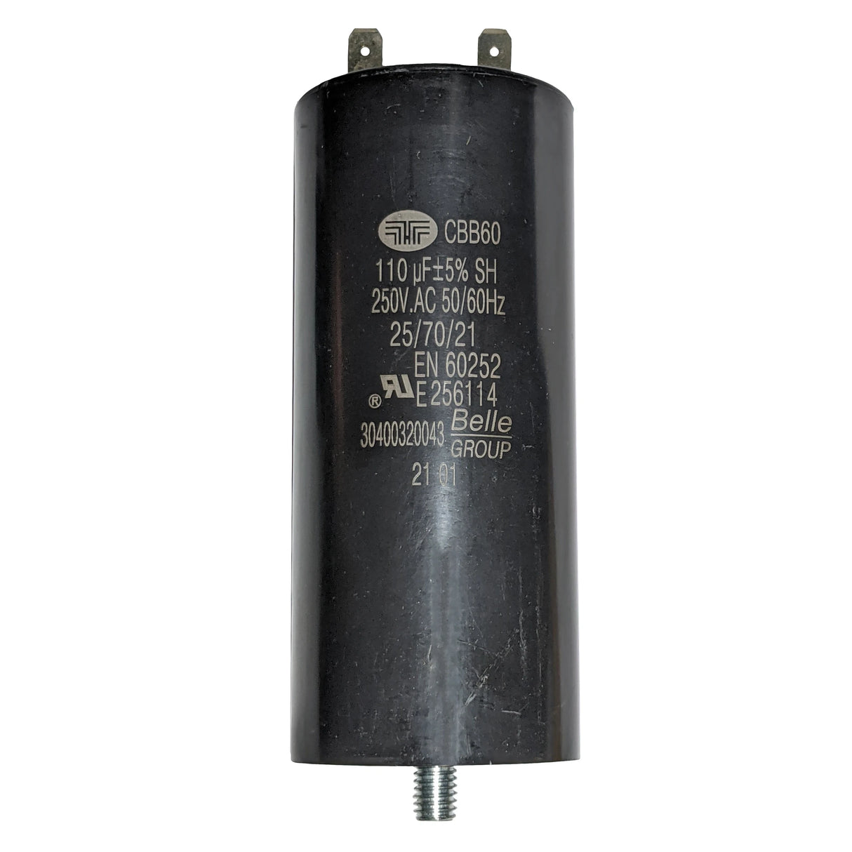 Genuine Belle 110UF 110V Capacitor fits Belle Mini Mix 150 Cement Mixer 70/0136 (July 1999+)