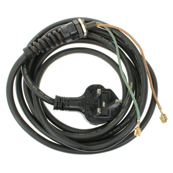 Genuine Belle Cable Glanded UK 3 Pin Plug 230V 50Hz Fits Minimix 150