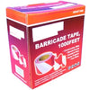 Hazard Tape (75mm x 500metres) (RED/WHITE) thumbnail 1