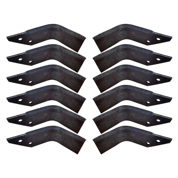 Barreto 1320 Rotavator Tine Set (6 x Left + 6 x Right)