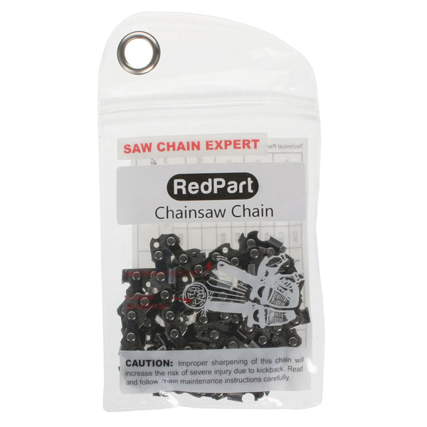 14" Chainsaw Chain Loop – 3/8" Low Profile (LP) – .050 Gauge – Fits Bosch, Echo, Makita, Husqvarna, Ryobi, McCulloch & More