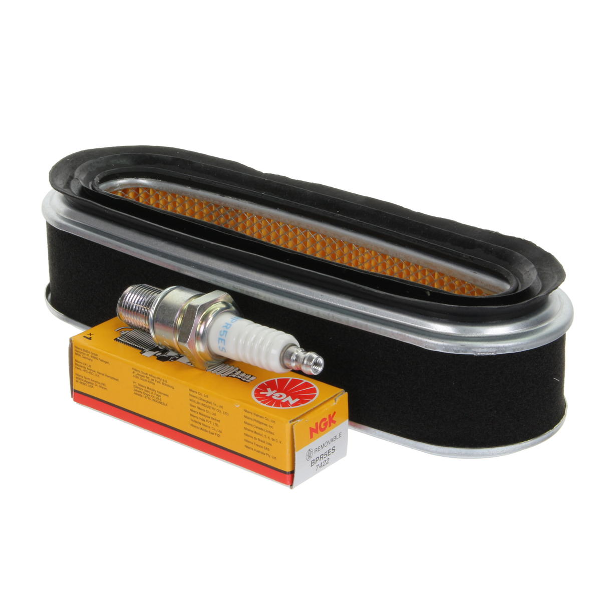 Service Kit fits Honda GXV160 Lawnmower Air Filter & NGK Spark Plug