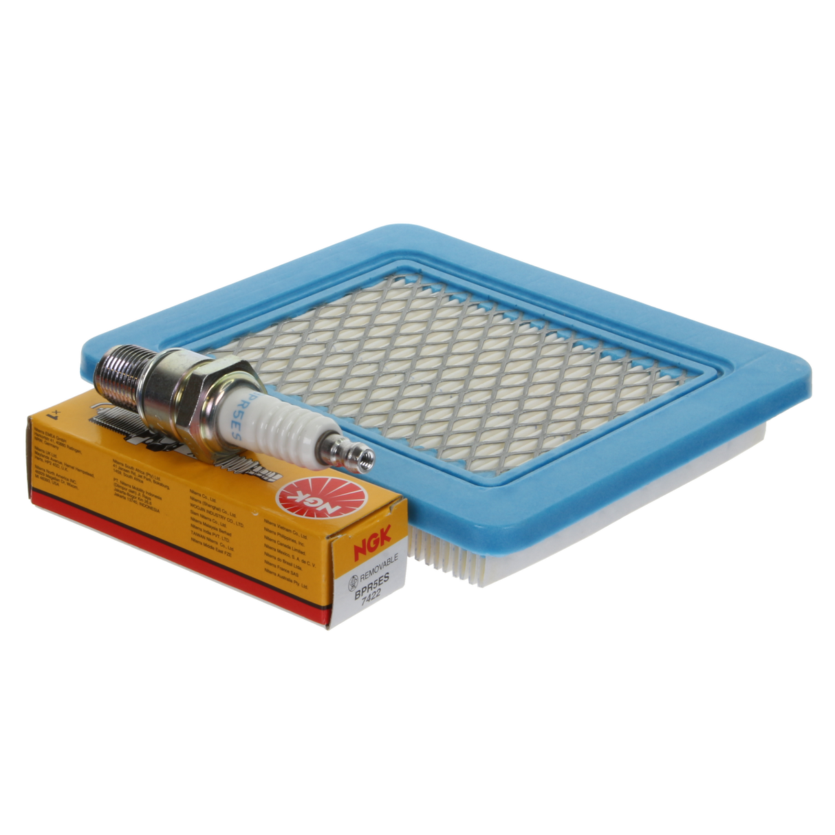 Service Kit fits Mountfield RM45 RM55 RM65 Lawnmower (Air Filter, NGK Spark Plug)