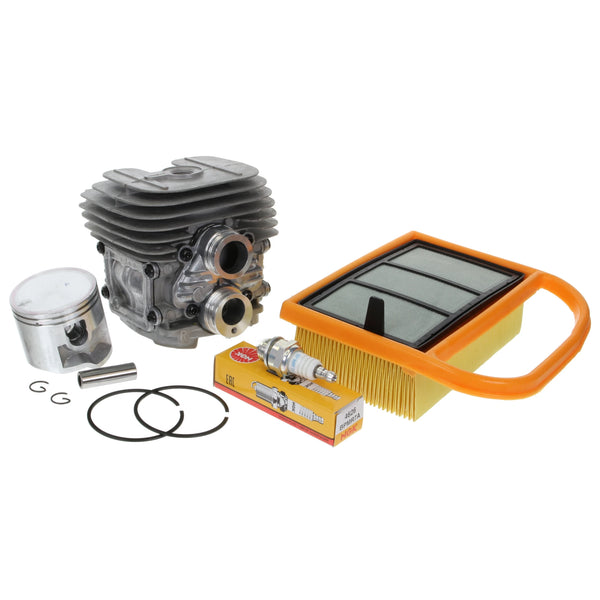 Premium TS410 Service Kit Cylinder & Piston, Air Filters, NGK Plug Fits Stihl TS410 TS420