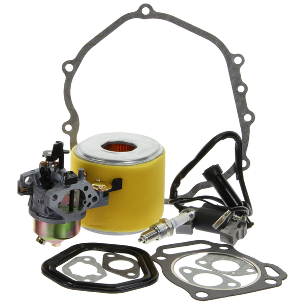 Service Kit fits Honda GX390 Carburetor Coil Gaskets Air Filter NGK Plug 13HP