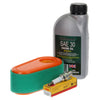 Service Kit fits Briggs & Stratton 800E, 850E, 875EX, 875is NGK Plug + SAE 30 OIL thumbnail 1