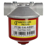 1/4" BSP Th Fuel/Oil Filter Assembly replaces Crosland 18489