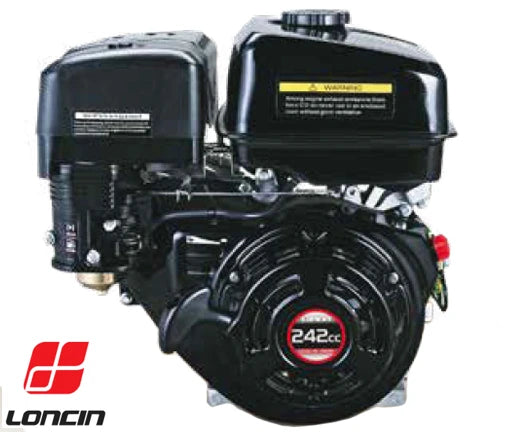 Loncin G240 Engine, 7.0HP - 8.0HP, 1" (25.4mm) Parallel Shaft, Recoil Start