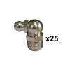 6mm 90 Degree Grease Nipple M6 x 1 (25 pcs) thumbnail 1