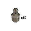 6mm Straight Grease Nipple M6 x 1 (50 pcs) thumbnail 1