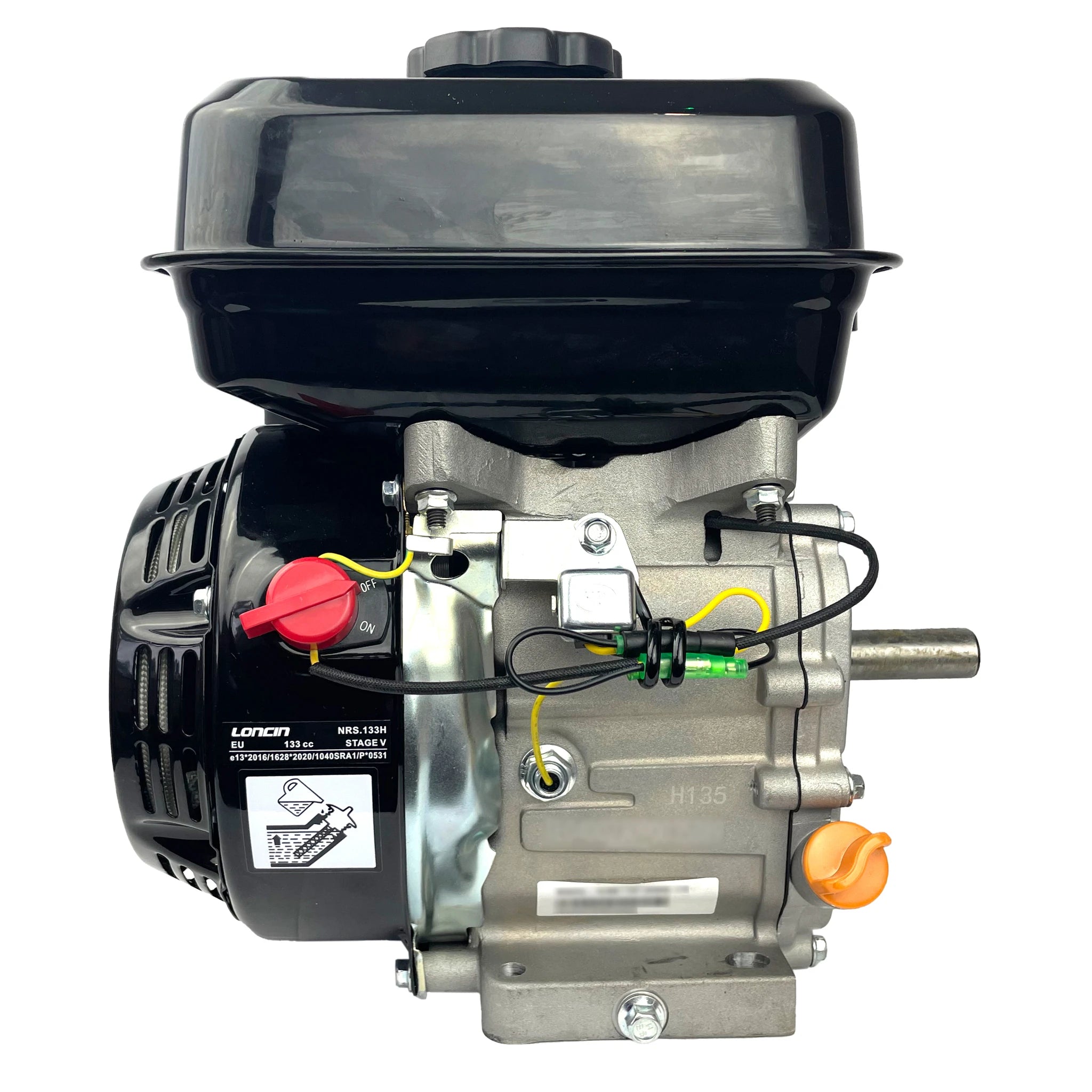 Loncin H135 (G120) 133cc 3,5PS Benzinmotor, Seilzugstart, Luftgekühlt, 4- Takt