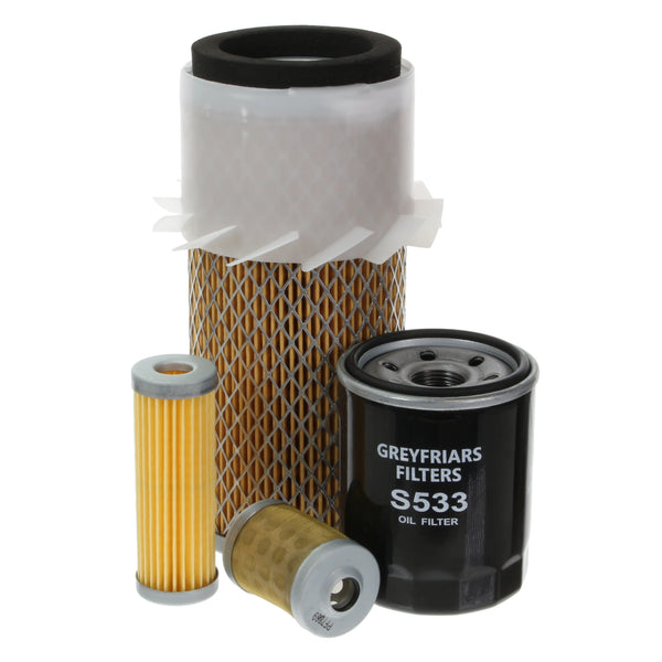 Filter Service Kit for Hanix H 12 A Mini Excavator | Engine: Mitsubishi L3E