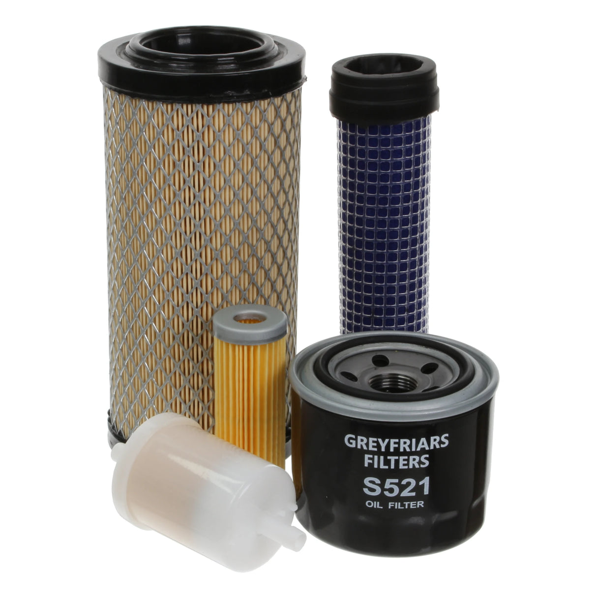 Filter Service Kit for Bomag BW 80 ADS Compactor | Engine: Kubota D722 Diesel | Serial No's: 101460731036 - 101460739999