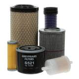 Filter Service Kit for Bomag BW 90 AC-2 Compactor | Engine: Kubota D722B | Serial No's: 101460741001 - 101460749999