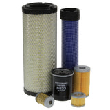 Filter Service Kit for Hanix H 36 CR Mini Excavator | Engine: Mitsubishi S 3 L 2