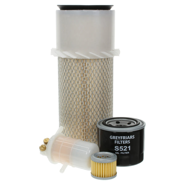 Filter Service Kit for Hanix N 21 SS Mini Excavator | Engine: Mitsubishi K4E