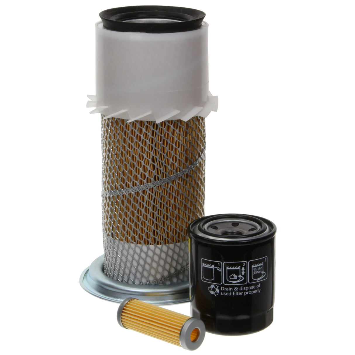 Filter Service Kit for Hitachi EX 30-2 Excavator | Engine: Kubota D 1505 | Years: 1/2003 Onwards