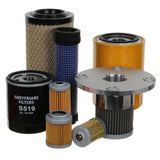 Filter Service Kit for Hitachi ZX 16 ZAXIS Mini Excavator | Engine: Isuzu 3YB1 Diesel (12HP/9KW) | Years: 1/2003 Onwards