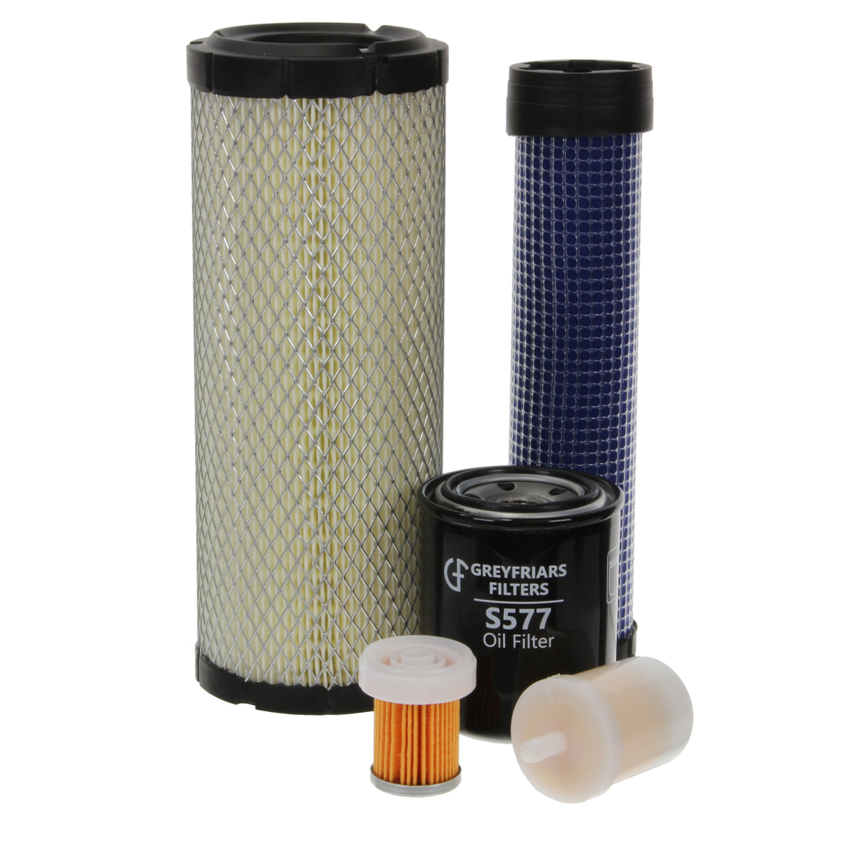 Filter Service Kit for Husqvarna P 525 D Lawnmower | Engine: Kubota D1105