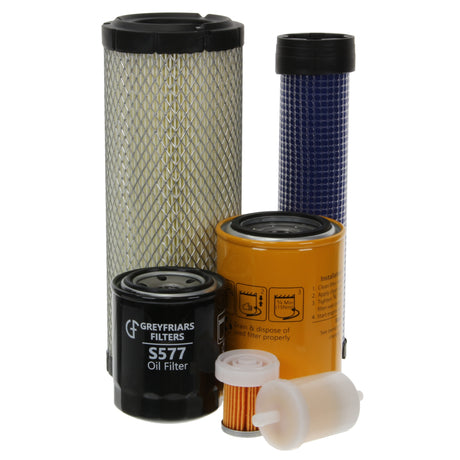 Filter Service Kit for Husqvarna P 525 D Lawnmower | Engine: Kubota D1105