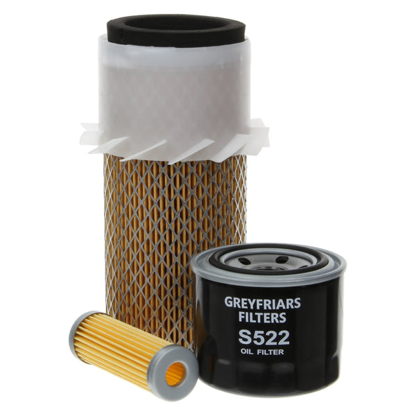 Filter Service Kit for Ransomes TRI-PLEX 185 D Lawnmower | Engine: Kubota D 722 B (18HP/13KW)