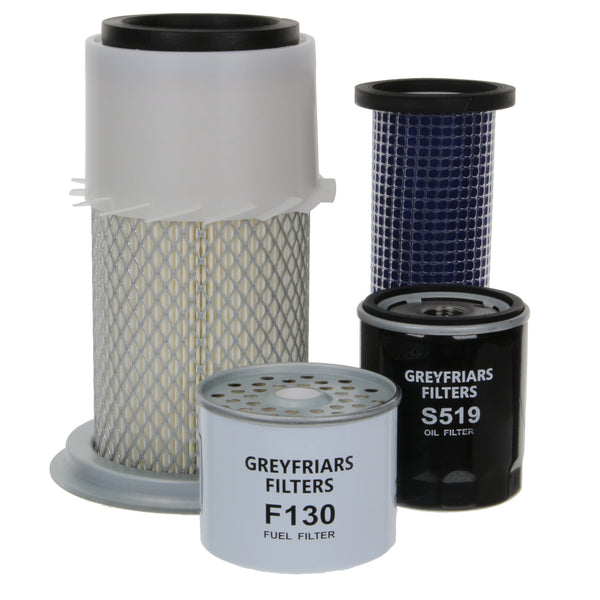 Filter Service Kit for JCB 803 PLUS Mini Excavator | Engine: Perkins 103.15 KR | Serial No's: KE 50390 U Onwards