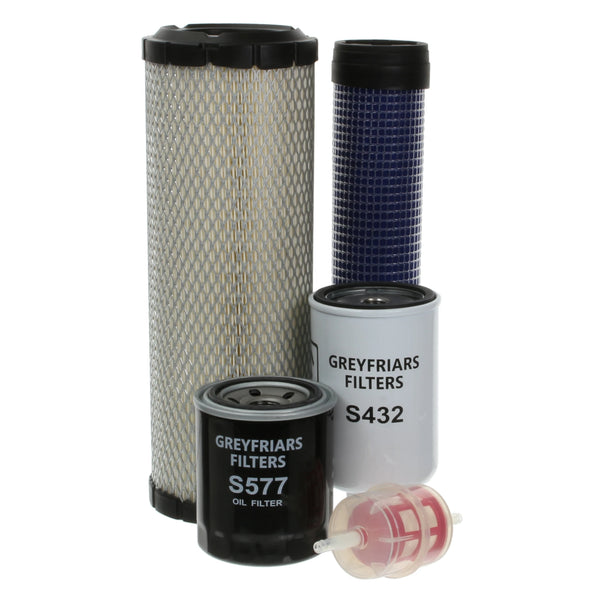 Compactor Fuel Filter Filter Service Kit for JCB VMT 160-80 Compactor | Engine: Kubota D1005 ...