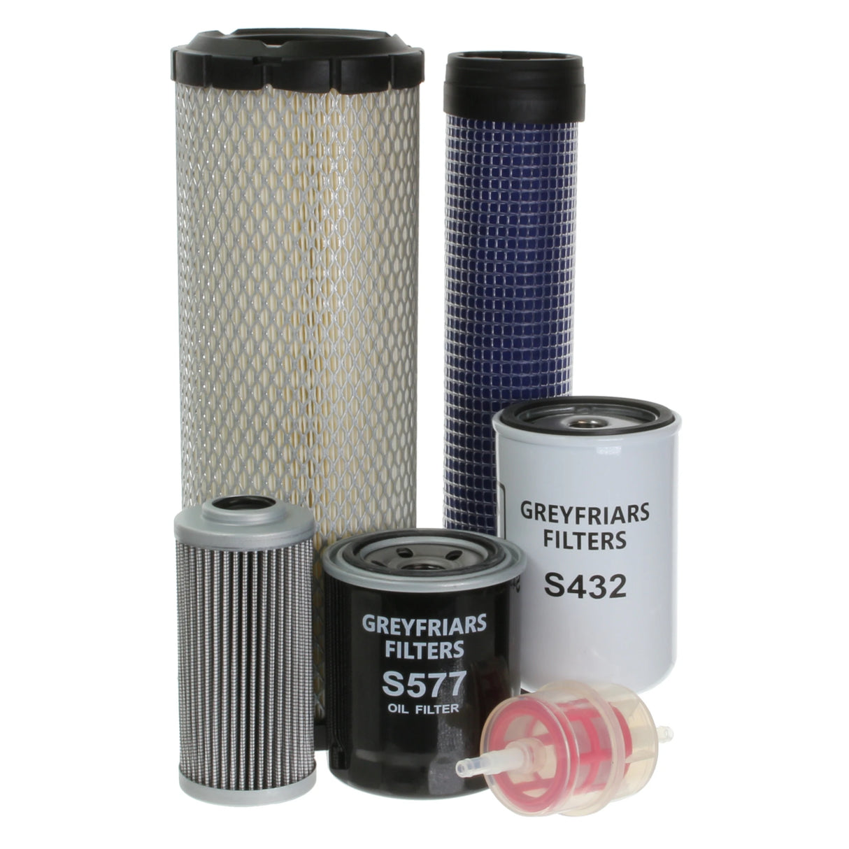 Filter Service Kit for JCB VMT 160-100 Compactor | Engine: Kubota D1005 | Years: 01/2013 Onwards